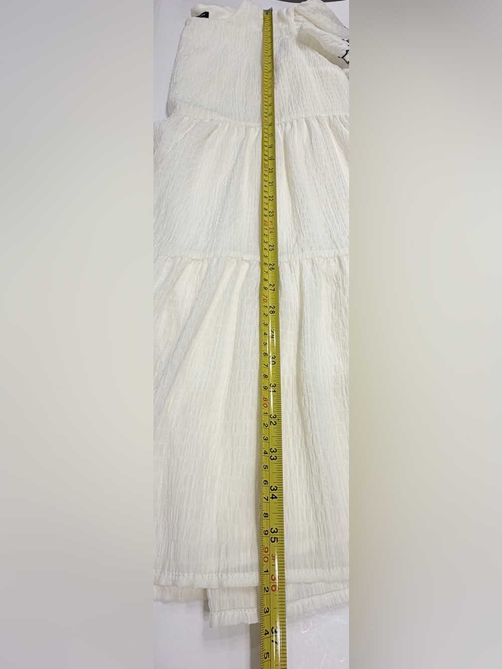 Who What Wear Textured White Tiered Dress XL #Cottagecore #Boho #SummerDress - Picture 8 of 10